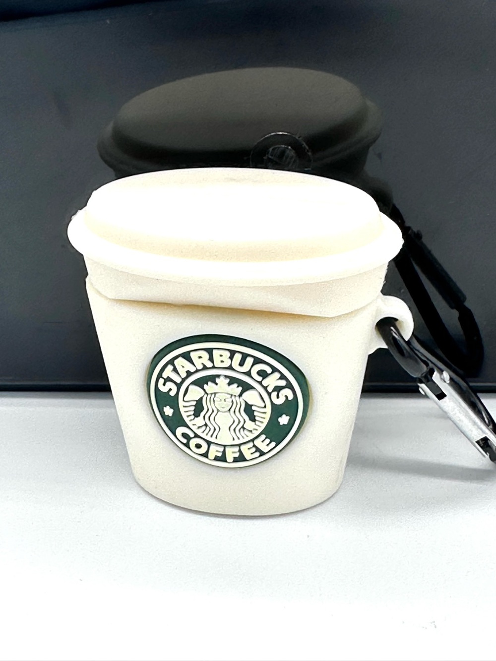 3D Silicone Starbucks Coffee Cup Case Cover for Apple AirPods 1st & 2nd Gen Clip